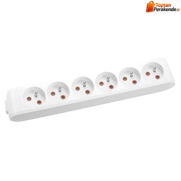 Viko Multi-Let Altılı Grup Priz Klemensli Ups Beyaz (Çocuk Korumalı) 90110600